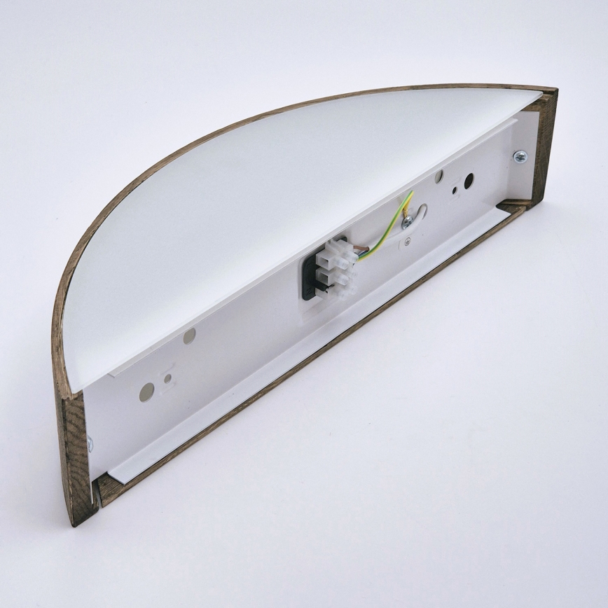 Brilagi - Applique murale LED CARVALHO 1xE27/15W/230V chêne/noyer