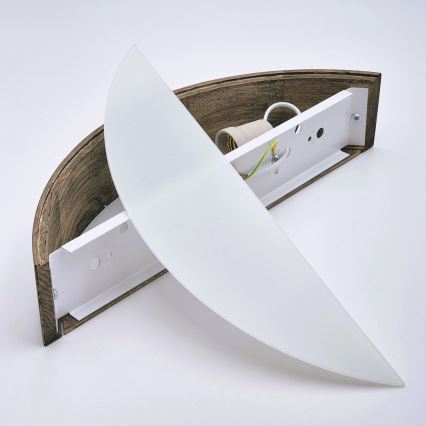 Brilagi - Applique murale LED CARVALHO 1xE27/15W/230V chêne/noyer
