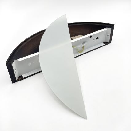 Brilagi - Applique murale LED CARVALHO SMOKEY 1xE27/60W/230V chêne