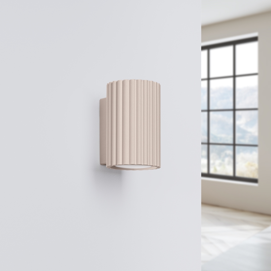 Brilagi - Applique murale LED CRESTO 1 x GU10 / 10 W / 230 V, 10 cm, taupe