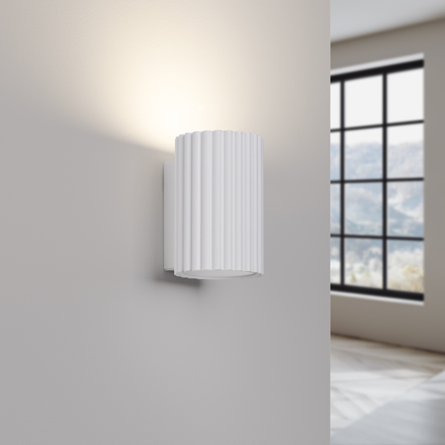 Brilagi - Applique murale LED CRESTO 1xGU10/10W/230V 10 cm blanche