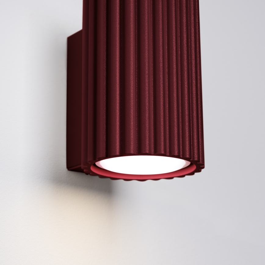 Brilagi - Applique murale LED CRESTO 1xGU10/10W/230V 10 cm bordeaux