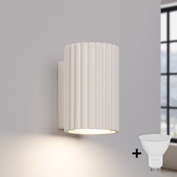 Brilagi - Applique murale LED CRESTO 1xGU10/10W/230V 10 cm crème