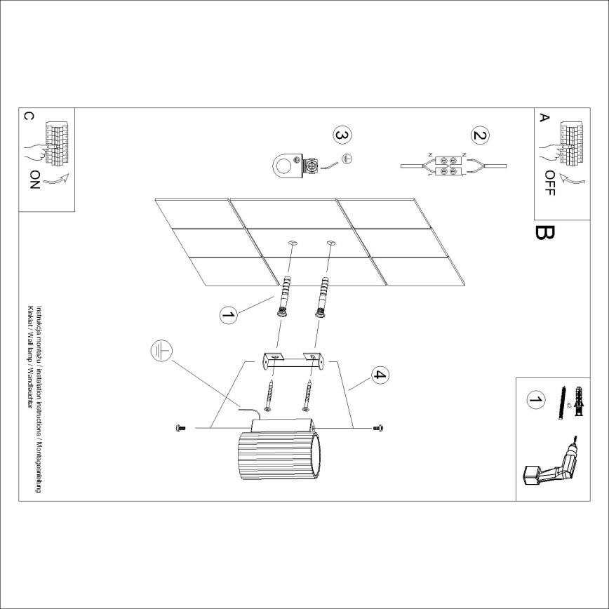 Brilagi - Applique murale LED CRESTO 1xGU10/10W/230V 10 cm dorée