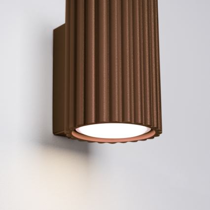Brilagi - Applique murale LED CRESTO 1xGU10/10W/230V 10 cm marron