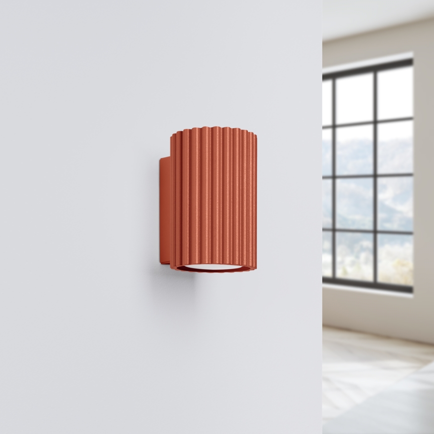 Brilagi - Applique murale LED CRESTO 1xGU10/10W/230V 10 cm rouge
