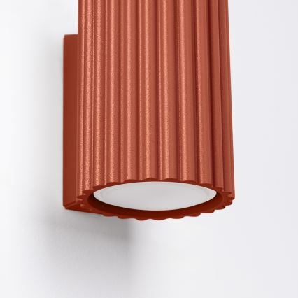 Brilagi - Applique murale LED CRESTO 1xGU10/10W/230V 10 cm rouge
