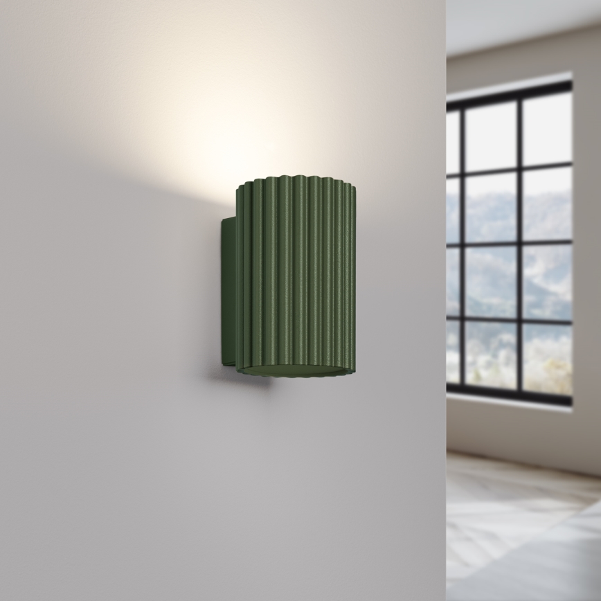 Brilagi - Applique murale LED CRESTO 1xGU10/10W/230V 10 cm verte