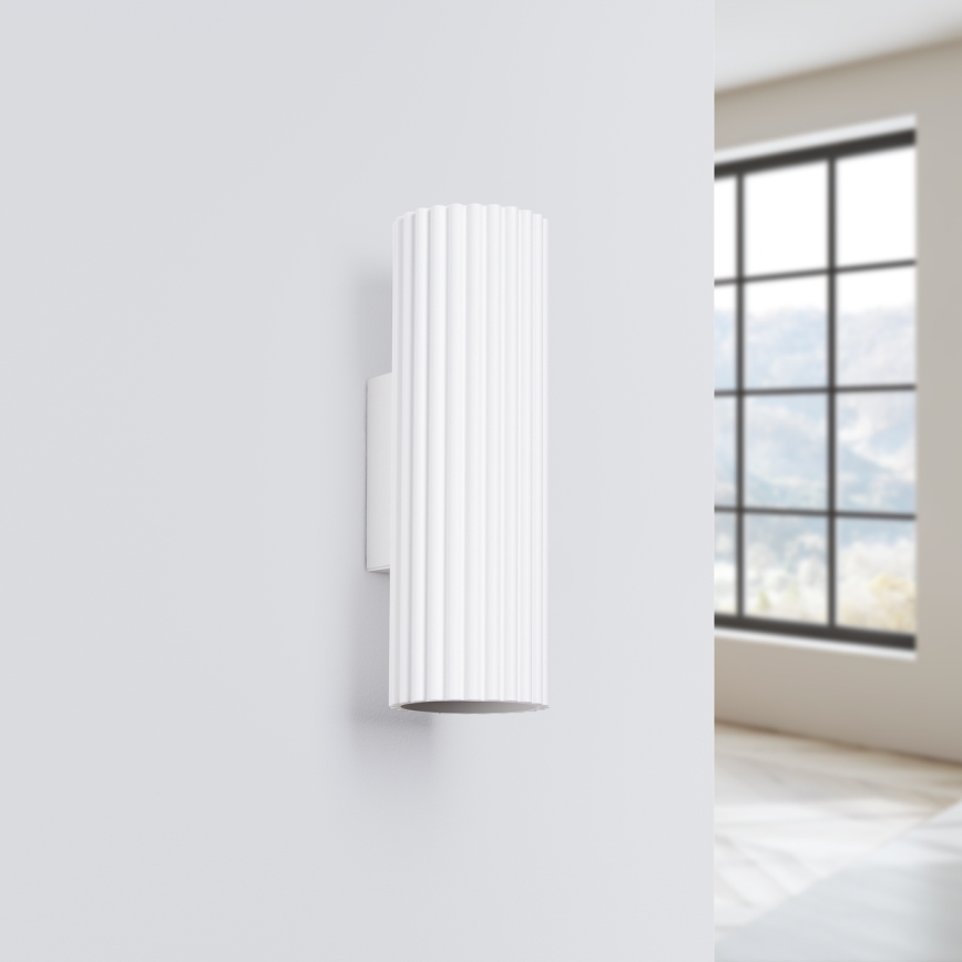 Brilagi - Applique murale LED CRESTO 2x GU10/10W/230V 20 cm blanche