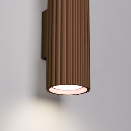 Brilagi - Applique murale LED CRESTO 2xGU10/10W/230V 20 cm brune