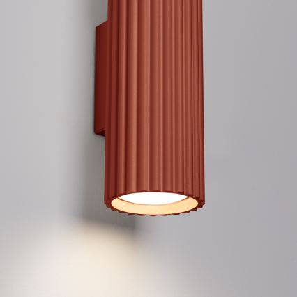 Brilagi - Applique murale LED CRESTO 2xGU10/10W/230V 20 cm rouge