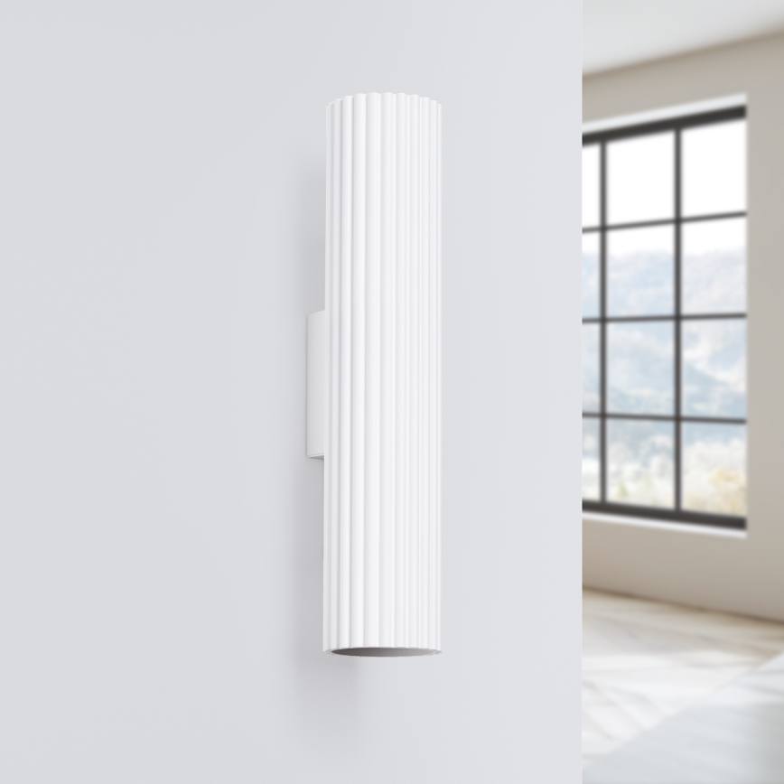 Brilagi - Applique murale LED CRESTO 2xGU10/10W/230V 30 cm blanche