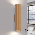 Brilagi - Applique murale LED CRESTO 2xGU10/10W/230V 30 cm dorée