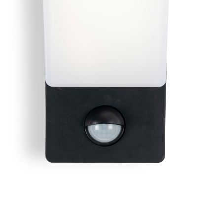 BRILAGI - Applique murale extérieure LED avec détecteur de mouvement et capteur crépusculaire ARCELO LED/12W/230V IP65 noire