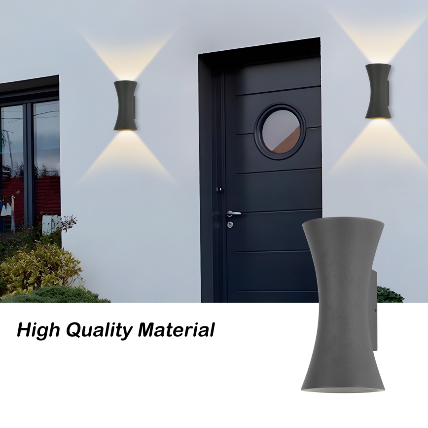 Brilagi - Applique murale LED d'extérieur BICON LED/10W/230V anthracite IP44