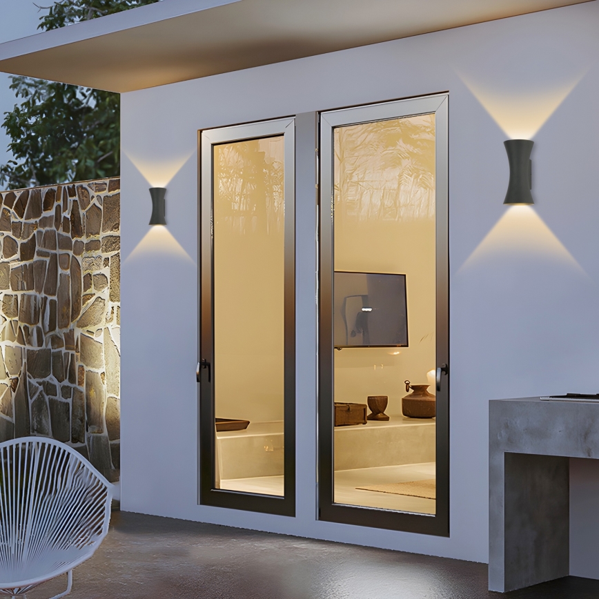 Brilagi - Applique murale LED d'extérieur BICON LED/10W/230V anthracite IP44