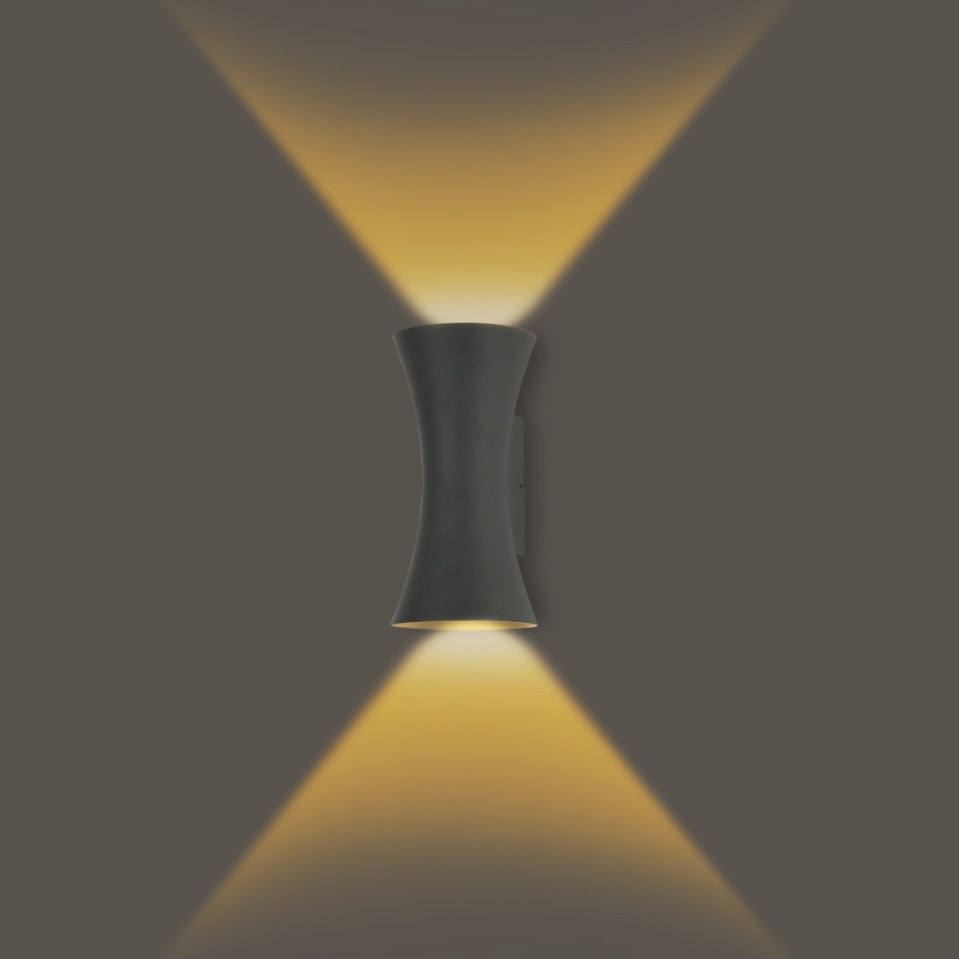 Brilagi - Applique murale LED d'extérieur BICON LED/10W/230V anthracite IP44