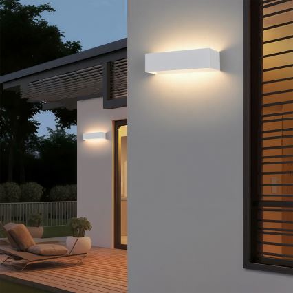 Brilagi - Applique murale LED d'extérieur DONNANI LED/12W/230V 30 cm blanche IP44