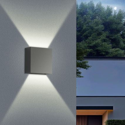 Brilagi - Applique murale LED d'extérieur DOUBLERAY LED/4W/230V anthracite IP65