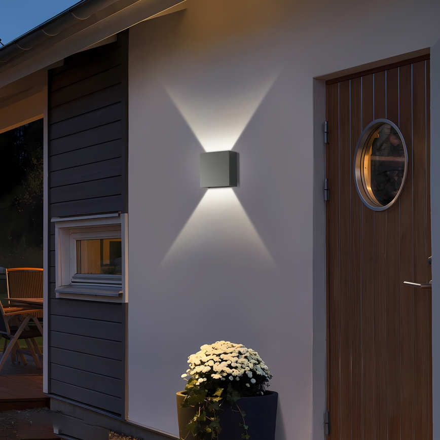 Brilagi - Applique murale LED d'extérieur DOUBLERAY LED/4W/230V anthracite IP65