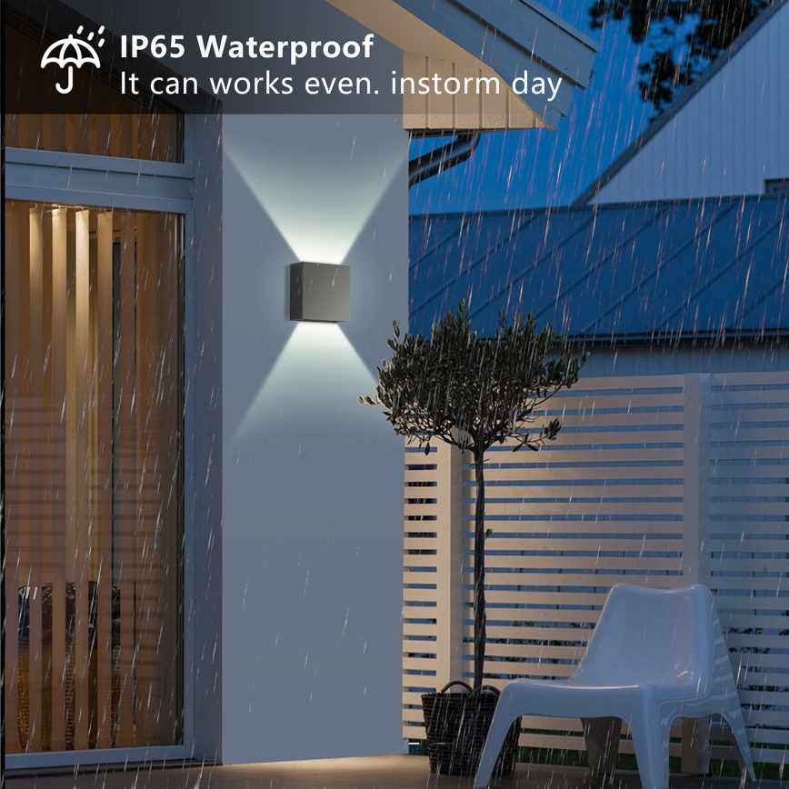 Brilagi - Applique murale LED d'extérieur DOUBLERAY LED/4W/230V anthracite IP65