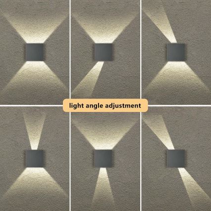 Brilagi - Applique murale LED d'extérieur DOUBLERAY LED/4W/230V anthracite IP65