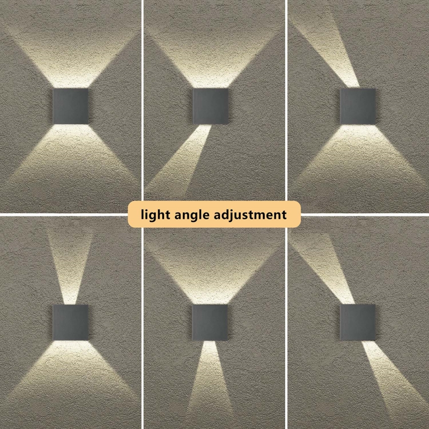 Brilagi - Applique murale LED d'extérieur DOUBLERAY LED/4W/230V anthracite IP65