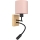 Brilagi - Applique murale LED flexible BOBO WOOD 1xE27/25W/230V + LED/3W chêne/noir/rose