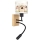 Brilagi - Applique murale LED flexible pour enfants BOBO WOOD 1xE27/25W/230V + LED/3W chêne/noir/blanc/rose/fées