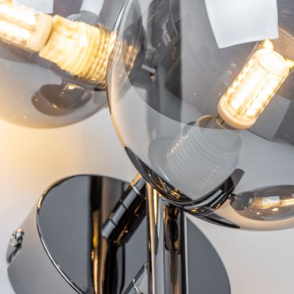 Brilagi - Applique murale LED MILLA 3xG9/3W/230V chrome brillant/fumé