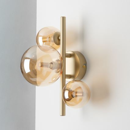 Brilagi - Applique murale LED MILLA 3xG9/3W/230V doré