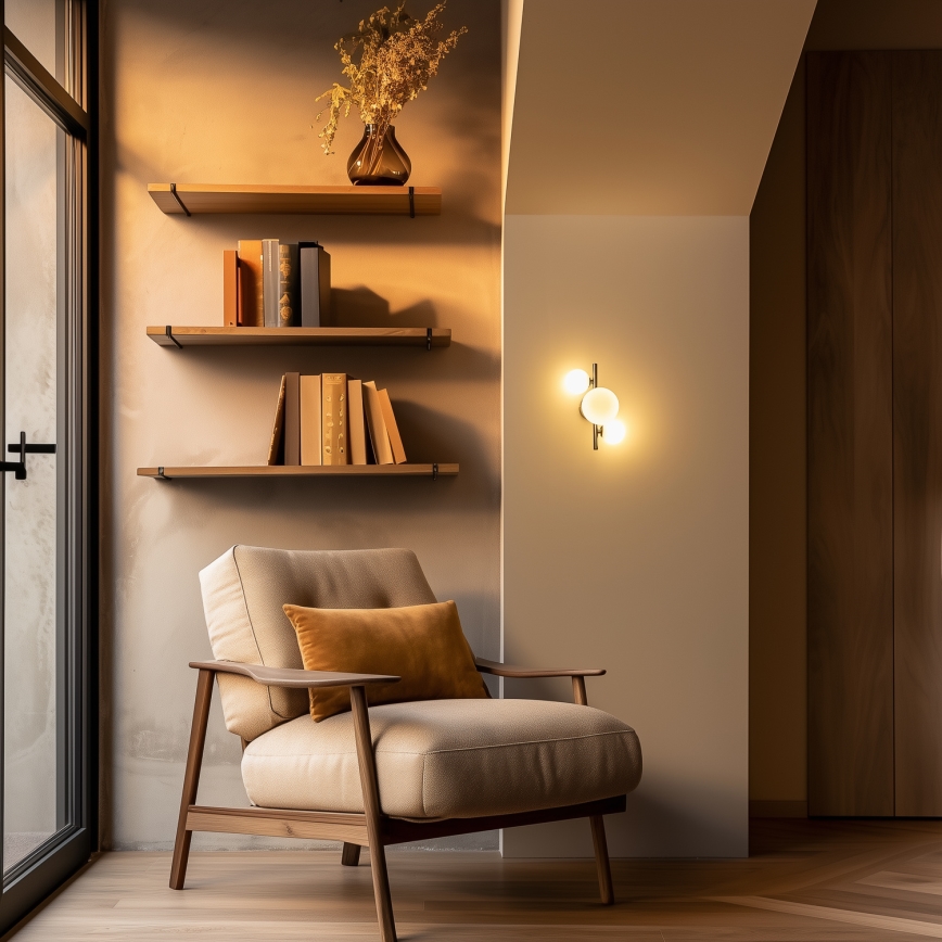 Brilagi - Applique murale LED MILLA 3xG9/3W/230V noir chromé/blanc