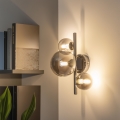 Brilagi - Applique murale LED MILLA 3xG9/3W/230V noir chromé/fumé