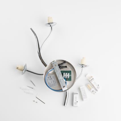 Brilagi - Applique murale LED MISTEL 3xG9/3W/230V chromé noir/fumé