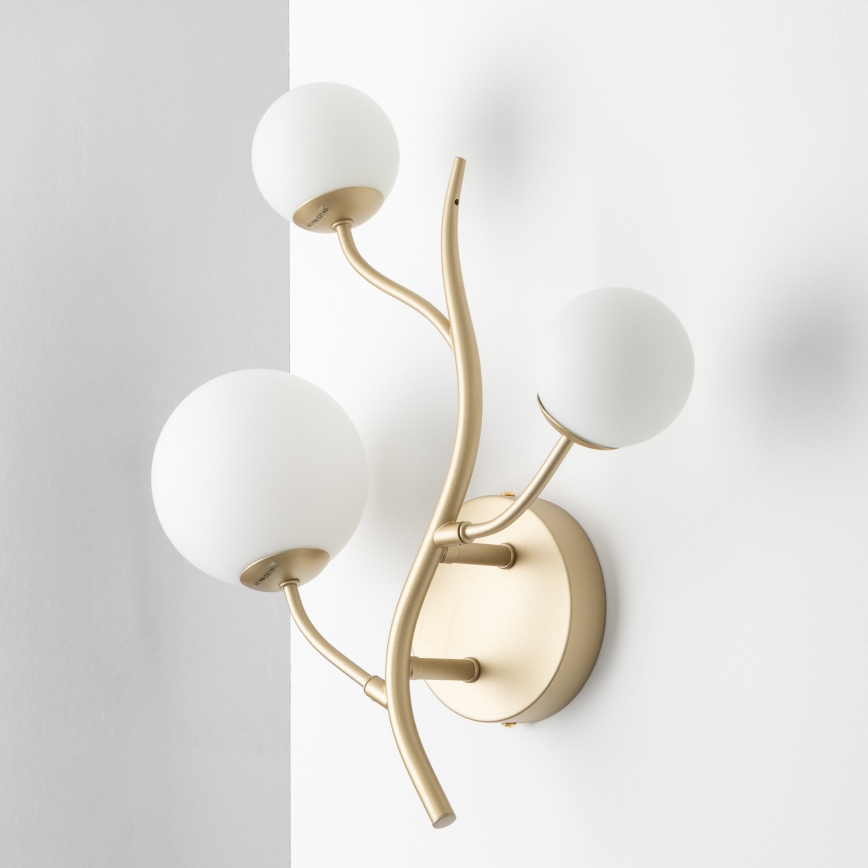 Brilagi - Applique murale LED MISTEL 3xG9/3W/230V doré/blanc