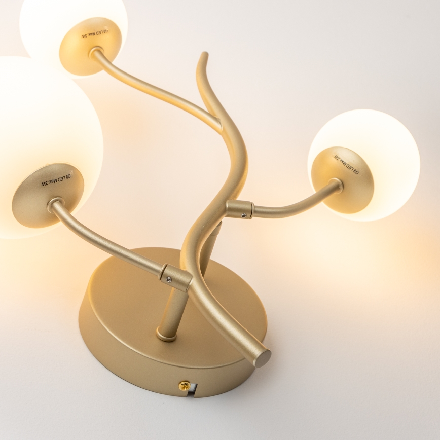 Brilagi - Applique murale LED MISTEL 3xG9/3W/230V doré/blanc