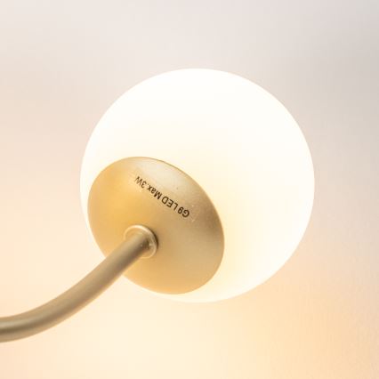 Brilagi - Applique murale LED MISTEL 3xG9/3W/230V doré/blanc