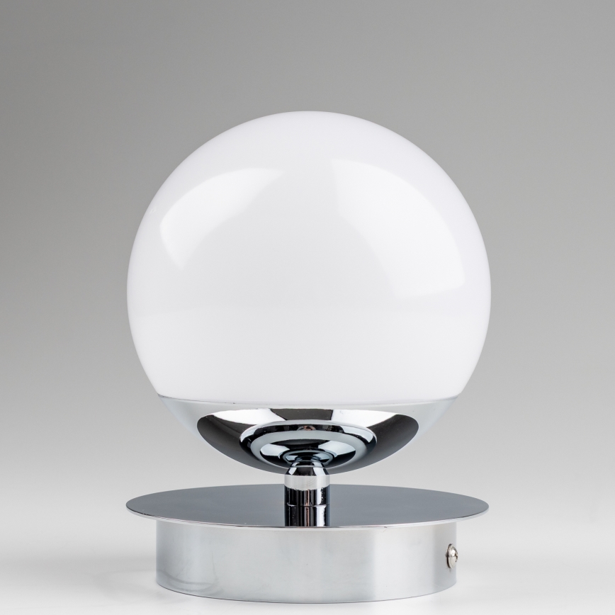Brilagi - Applique murale LED BALL, 6W, 230V, 3000/4000/6500K, IP44, chrome brillant