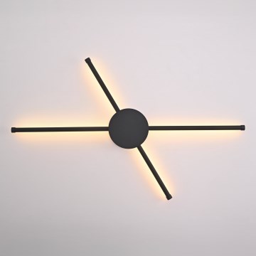 Brilagi - Applique murale LUGO QUATTRO LED/16W/230V noir