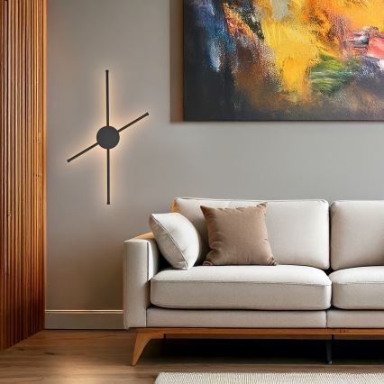 Brilagi - Applique murale LUGO QUATTRO LED/16W/230V noir