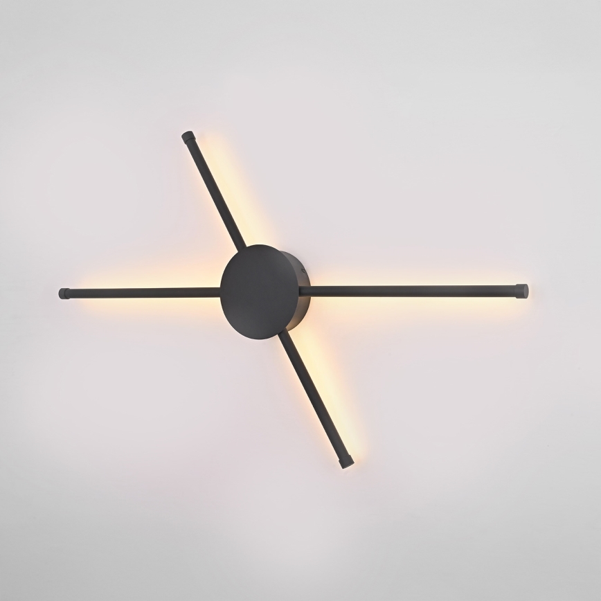 Brilagi - Applique murale LUGO QUATTRO LED/16W/230V noir