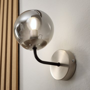 Brilagi - Applique murale MALIVA 1xE14/15W/230V chrome mat/fumé