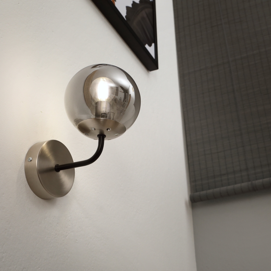 Brilagi - Applique murale MALIVA 1xE14/15W/230V chrome mat/fumé
