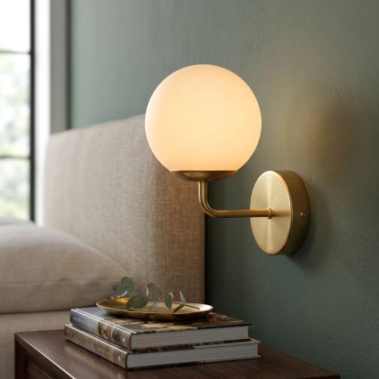 Brilagi - Applique murale MALIVA 1xE14/15W/230V dorée/blanche