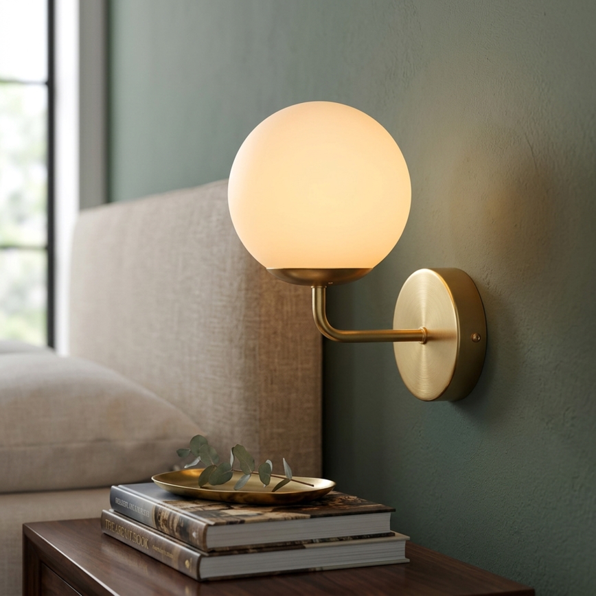 Brilagi - Applique murale MALIVA 1xE14/15W/230V dorée/blanche