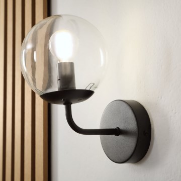 Brilagi - Applique murale MALIVA 1xE14/15W/230V noir/transparent