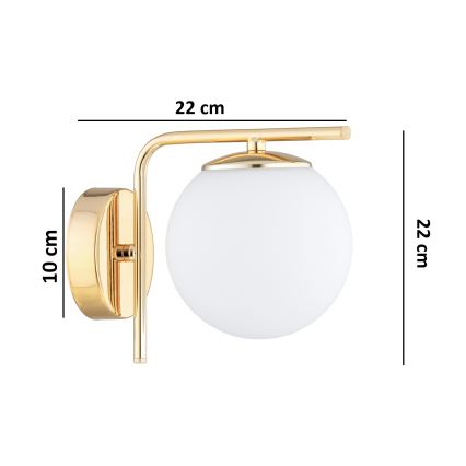 Brilagi - Applique murale MILO 1xE27/60W/230V dorée