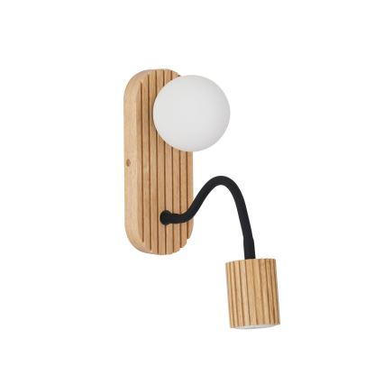 Brilagi - Applique murale MODERN WOOD 1xG9/5W/230V + 1xGU10/8W en bois