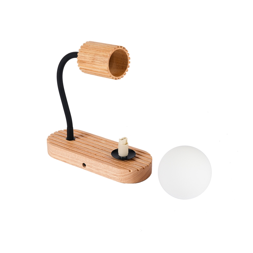 Brilagi - Applique murale MODERN WOOD 1xG9/5W/230V + 1xGU10/8W en bois