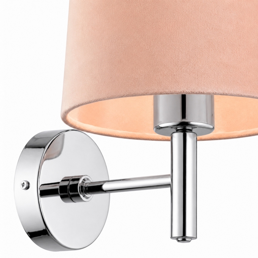 Brilagi - Applique murale MONTE 1xE27/60W/230V beige/chrome brillant
